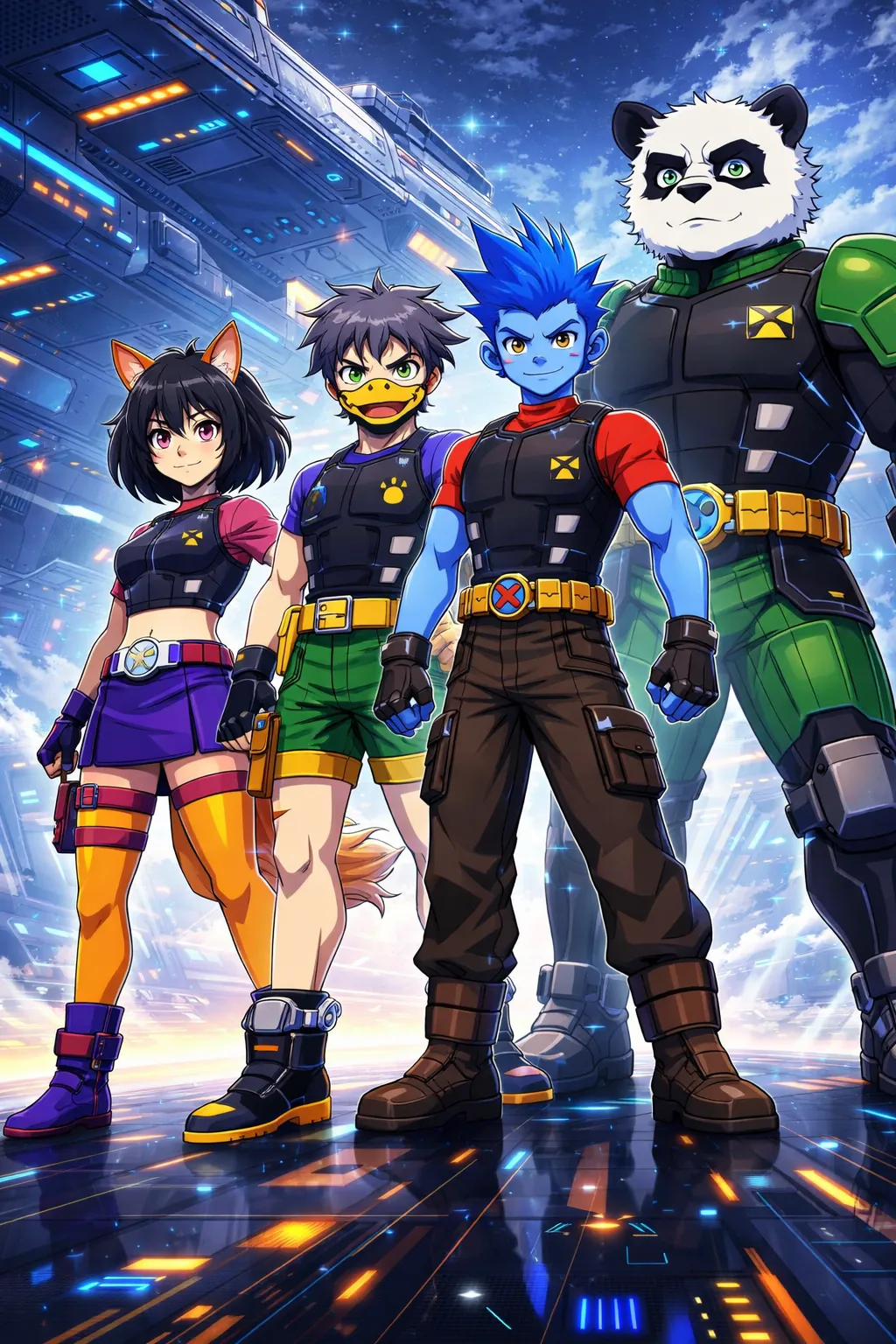 Beta Attack Squad key art: the squad lined up, ready for a fight.